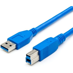 Кабель для принтера Atcom USB 3.0 to Type-B (M/M) 1.8m Blue (12824)