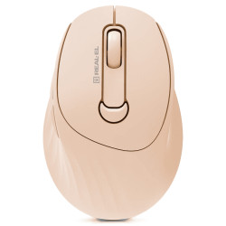 Мышка REAL-EL RM-370W Beige (EL123200056)