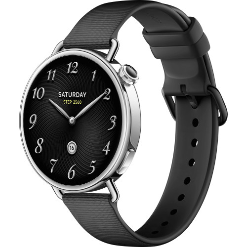 Смарт-часы Xiaomi Watch S4 41mm Fluororubber Strap Black (BHR07VRGL) EU