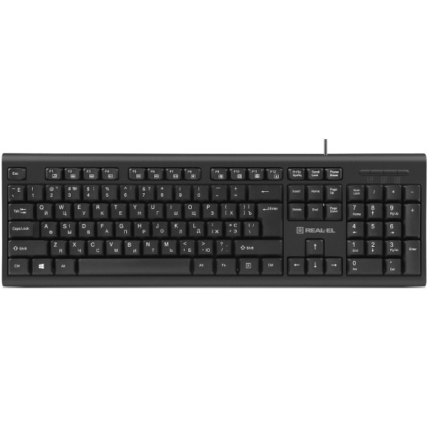 Клавіатура REAL-EL RK-507 USB Black (EL123100050)