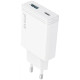 Мережевий зарядний пристрій Proove Slender 65W (Type-C + USB) White (WCSL65110002) - Фото 1