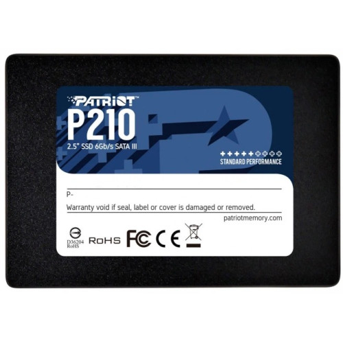 Накопитель SSD 512GB Patriot P210 2.5" SATAIII TLC (P210S512G25)