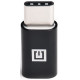 Адаптер REAL-EL MicroUSB  to Type-C (F/M) Black (EL123500018) - Фото 2