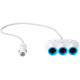 Автомобильное зарядное устройство Hoco C1 Three in one Car charger White - Фото 2