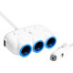 Автомобильное зарядное устройство Hoco C1 Three in one Car charger White - Фото 1