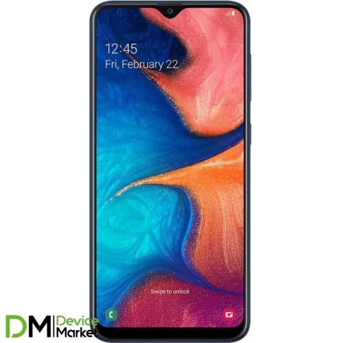 Смартфон Samsung Galaxy A20 2019 SM-A205F 3/32GB Blue (SM-A205FZBV) UA-UCRF