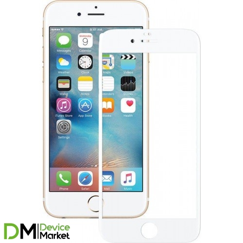 Защитное стекло iPhone 6 White