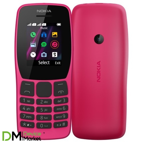Телефон Nokia 110 DS 2019 Pink