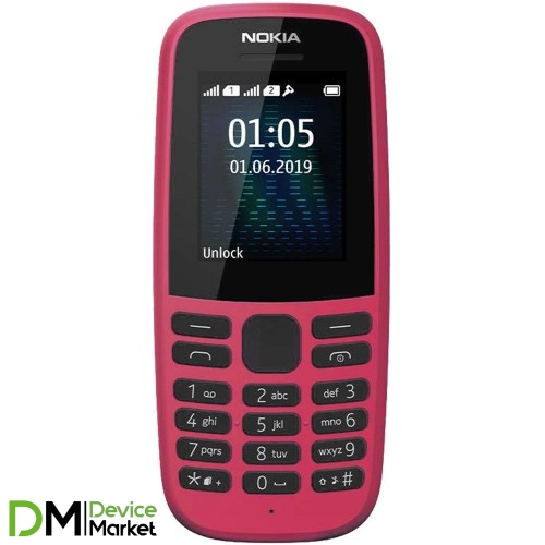 Nokia 105 Dual Sim 2019 Pink