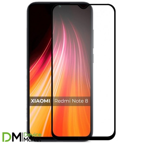 Защитное стекло Xiaomi Redmi Note 8 Black Matte