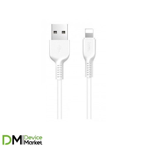 USB кабель Lightning HOCO-X20 1m White