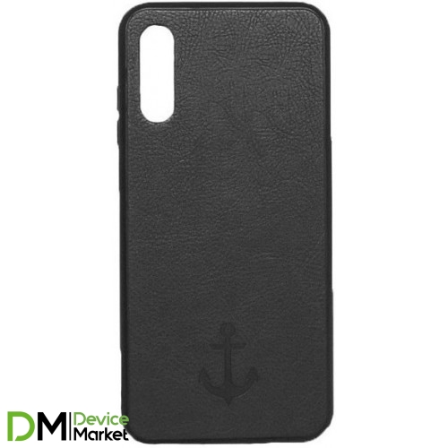 Накладка Leather Magnet Case Samsung A01 (2020) A015F Black