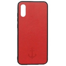 Накладка Leather Magnet Case Samsung A01 (2020) A015F Red