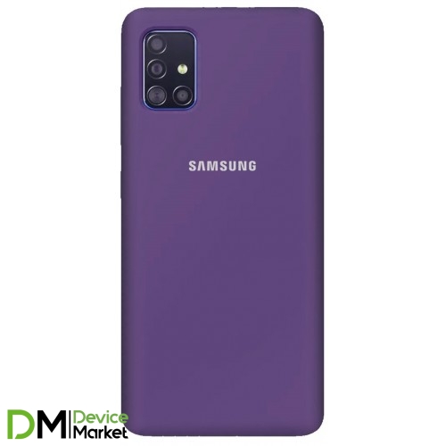 Silicone Case Samsung A51 Purple
