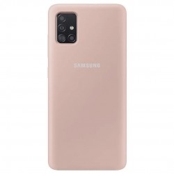 Silicone Case Samsung A51 Peach
