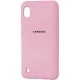 Silicone Case Samsung A10 A105 Pink - Фото 1