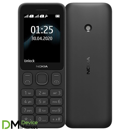 Nokia 125 Dual Sim Charcoal Black