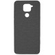 Silicone Case Jeans Xiaomi Redmi Note 9 Black - Фото 1