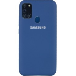Silicone Case Samsung A21S A217 Blue