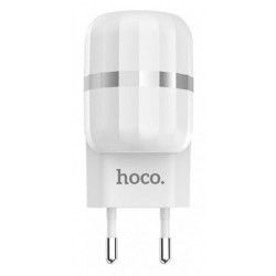 Мережевий зарядний пристрій Hoco C41A 2.4A White + micro cabel