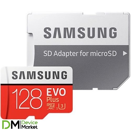 Карта памяти Samsung microSDХC 128GB EVO PLUS + адаптер