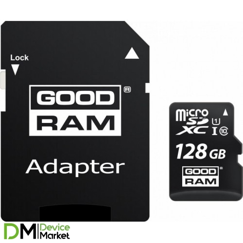 Карта памяти Goodram microSDХC 128GB UHS-I + адаптер