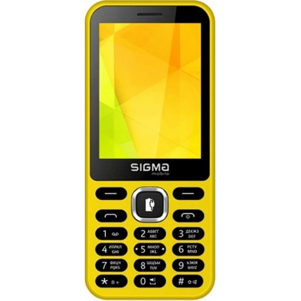 Телефон Sigma mobile X-Style 31 Power Yellow (Код товара:13972)
