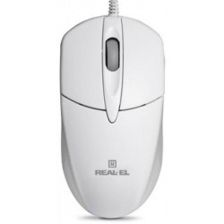 Мишка REAL-EL RM-211 USB White (EL123200014)