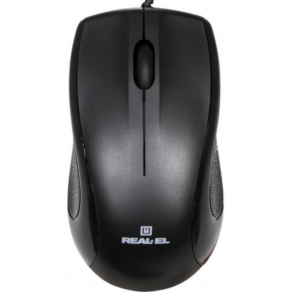 Мишка REAL-EL RM-208 USB Black (EL123200030)