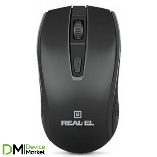 Мышка REAL-EL RM-308 USB Black (EL123200033)