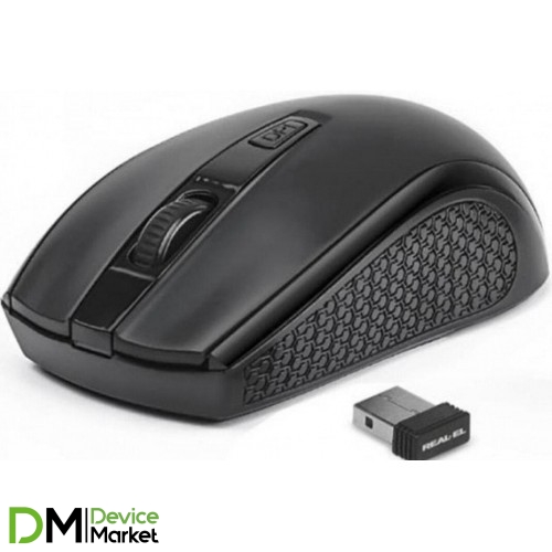 Мышка REAL-EL RM-308 USB Black (EL123200033)