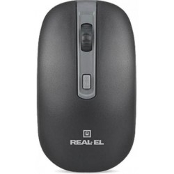 Мишка REAL-EL RM-303 USB Black/Grey (EL123200021)