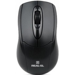 Мишка REAL-EL RM-207 USB Black (EL123200015)