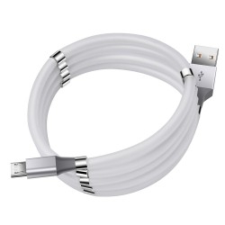 Micro USB кабель Florence MagNet 1m 3A White
