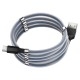USB кабель Florence MagNet Type-C 1m 3A Black