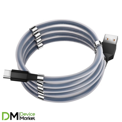 USB кабель Florence MagNet Type-C 1m 3A Black
