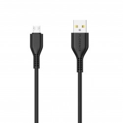 Micro USB кабель Florence Wizer 1m 2.4A Black