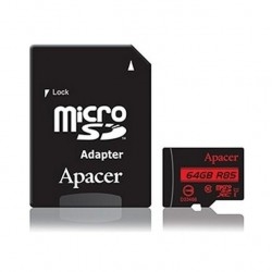 Карта памяти Apacer microSD 64GB UHS-I U1+ адаптер (R85MB/s)