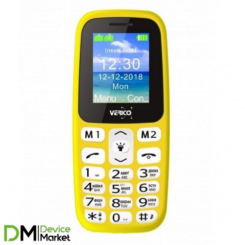 Телефон Verico A183 Yellow