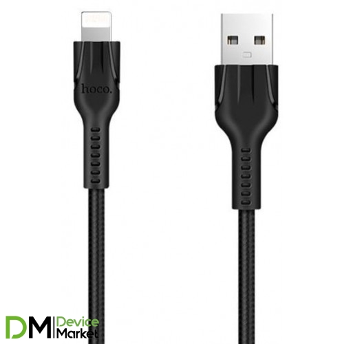 Кабель Hoco U31 Benay USB to Lightning 2.4A 1m Black