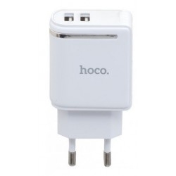 Мережевий зарядний пристрій Hoco C39A 2.4A White