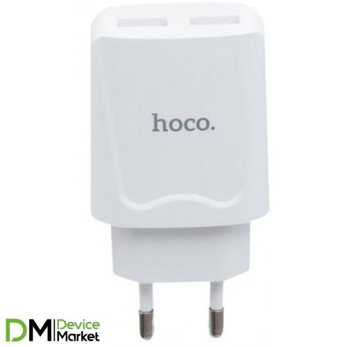 Сетевое зарядное устройство Hoco C52A 2.1A White