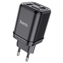 Сетевое зарядное устройство Hoco C84A 4 USB 3.4A Black