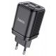 Сетевое зарядное устройство Hoco C84A 4 USB 3.4A Black - Фото 1