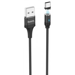 Кабель Hoco U76 Fresh USB to Type-C magnetic Black