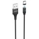 Кабель Hoco U76 Fresh USB to Type-C magnetic Black - Фото 1