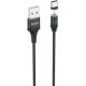 Кабель Hoco U76 Fresh USB to Lightning magnetic Black - Фото 1