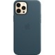 Чехол Leather Case with MagSafe iPhone 12 Pro Max Midnight Blue - Фото 2