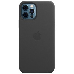 Чохол Leather Case with MagSafe iPhone 12 Pro Max Black