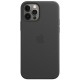 Чехол Leather Case with MagSafe iPhone 12 Pro Max Black - Фото 3